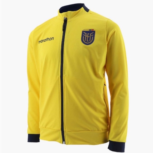 Marathon Authentic Ecuador National Team Soccer Yellow Jacket Men’s Sz: M - Picture 2 of 5